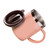 304 Stainless Steel Coffee Cup with Lid Cute Drop Resistant Drinking Mug for Office Home Pink 420ml