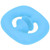 Silicone Hand Grip Hand Muscle Exercise Strength Training Massage Grip Stress Relief Toy(Blue )