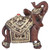 Resin Elephant Statue Figurine Crafts Desktop Ornaments for Home Living RoomRed S 9x4x10cm