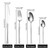 24-Piece Stainless Steel Utensils Set Include Forks Knives Spoons Silverware Set for 4 Mirror Polished Tableware Flatware Set for Home Kitchen and Restaurant Party Dishwasher Safe