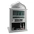 Digital Azan Mosque Prayer Clock Calendar Alarm Clock Multifunction Muslim Prayer Wall Clock for Home Decoration Silver