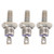 3PCS Rectifier Diode Spiral 25A Iron High Hardness Spiral Rectifier Module Replacement for Generator Anode