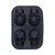 4Grids Ice Mold SkullShape NonStick Ice Cubes Maker Mold for Home Bar Restaurant