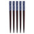 5 Pair Chopsticks Reusable Wood Chopsticks Eco Friendly Kitchen Tableware for HouseholdBlue