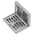 Corner Floor Drain 304 Stainless Steel Surfaces Drawing Process L Shaped Side Floor Drain for Bathroom Kitchen Balcony