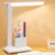 LED Touch Desk Lamp Dimmable 3 Color Temperature Foldable Eye Caring Table Light with Pen Holder and Phone Stand for Study Reading Charging and Plug In Dual Use