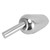 2pcs Stainless Steel Ice Scoop Professional Large Capacity Polished Semicircular Design Rice Scoop Grain Shovel for Bar Outdoor Home Party