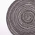 4PCS Round Coaster Set Scalding Heat Insulation Dish Mats Woven Decorative Dining Table Bowl Mat Dark Gray Diameter 30cm / 11.8in