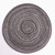 4PCS Round Coaster Set Scalding Heat Insulation Dish Mats Woven Decorative Dining Table Bowl Mat Dark Gray Diameter 30cm / 11.8in