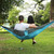 Portable Camping Travel Single Hammock Hanging Bed with Tree Strap (Gray   Blue)