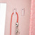 PU Leather Two-Layer Square Jewelry Box Organizer Display Storage(Pink)