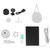 3.3W Intelligent Bird Feeder Outdoor Real Time Monitoring Bird Feeder with HD Camera and Solar Charging Board Round