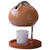 Aroma Wax Melting Lamp Retro Wood Storage Tray Glass Candle Warmer Lamp Bedroom Bedside Ambient Table Lamp