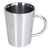 350ML Stainless Steel Coffee Cup Double Layer Heat Insulation Beer Mug Water Cup for Household