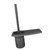 Wall Mounted Toilet Brush Holder Space Aluminum Toilet Brush Set Convenient Hanging Efficient Cleaning Style 1