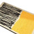 Carpet Rectangular Anti Skid Thickened Comfortable Moisture Absorbing Washable Rug for Entrance Yellow 40 X 60cm