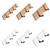 Wooden Clothes Hook Double Mounting Style Foldable Hook for Door Wall