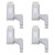 10 Sets Hinge LED Light High Brightness ABS Cabinet Hinge Light with 3 LED Lamp Beads Hinge Lights for Wardrobe CabinetWhite Light