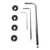 Precise Miter Gauge 0‑70 Degree Woodworking Table Saw Push Handle 70 Angles Assembly Angle Ruler