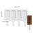 Silicone Ice Cream Mold 4 Cell Ice Lolly Mold DIY Ice Cream Maker for Frozen Dessert Popsicle