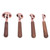 4pcs Rose Gold Measuring Cup with Scale Stainless Steel Measuring Spoon for Home KitchenSmall