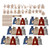 24 Advent Calendar for Filling Bags DIY Christmas Drawstring Gift Bag with Clips and Hemp Rope for Christmas Decoration Party Favor