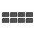 8 Set Full Covered Bed Risers Anti Slip Stackable Furniture Risers for Cabinet Washing Machine Base Tables Chairs