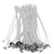 50PCS Candle Wicks Pre Waxed Wicks Candle Making Kit Cotton Pre-Waxed Candle Wicks for Candle Making DIY 4 Inch Long Lasting