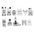 11Pcs/Set Domestic Sewing Machine Presser Feet Set Accessories for Brother/Elina Singer