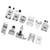 11Pcs/Set Domestic Sewing Machine Presser Feet Set Accessories for Brother/Elina Singer