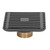 Floor Drain Stainless Steel Copper Gray Quadrangular Large Displacement Draining Tool for Bathroom Toilet Balcony