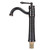Bathroom Antique Basin Sink Faucet Hot Cold Mixing Water Tap with Single Handle BlackUK Standard G1/2