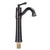 Bathroom Antique Basin Sink Faucet Hot Cold Mixing Water Tap with Single Handle BlackUK Standard G1/2