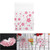 100Pcs/Pack Flower Pattern Wedding Plastic Cookie Biscuit Candy Bag (Oriental Cherry 7 x 7cm )