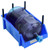 Work Bin HDPE Thicken Combined Type Durable Hanging Stacking Containers for Store Spare Parts Electronic ComponentsBlue 180x120x80 Thickening Type