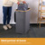 160L Laundry Hamper with Lid Large Collapsible 3 Dividers Dirty Clothes Basket Organizer with Handles and Removable Inner Bags for Bedroom / Laundry Room / Closet / Bathroom / College