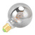 G95 Dimmable LED Filament Lamp E27 Vintage Bulb Decorative Light 4W  Warm Light Electroplating Gray