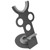 Hair Dryer Stand Holder Aluminum Alloy Bracket Bathroom Organizer Hair Dryer Diffuser Nozzles Stand Organizer Gray