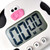 Animal Timer Student Magnetic Digital Digital 100 Minutes Timing Countdown Timer With Battery for Kitchen White Calf