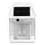 Outdoor Solar Tungsten Wall Light 1800mAh Waterproof Motion Sensing Exterior Wall Mount Lighting for Yard Wall Decor White