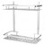 Space Aluminum Bathroom Shelf RustProof Shower Rack Kitchen Storage Basket for Home
