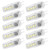 10Pcs G4 8LED Light 2835 Lamp Chips 2W 360 Angle PC Lamp Bulb for Home Office 220V