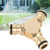 Brass Quick Connection Tee Hose Connector Water Pipe Adapter for Home Garden