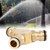 Brass Quick Connection Tee Hose Connector Water Pipe Adapter for Home Garden