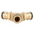 Brass Quick Connection Tee Hose Connector Water Pipe Adapter for Home Garden