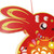 DIY Lantern Rabbit Shaped Hanging Lantern for Spring Festival Lantern Festival with Light Battery Powered for Kids Auspicious Red