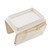 Sofa Tray Folding Arm Storage Holder Table 600D Oxford Cloth Side Pockets for Couch Beige