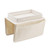 Sofa Tray Folding Arm Storage Holder Table 600D Oxford Cloth Side Pockets for Couch Beige