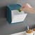 Wall mounted Destop Trashbin Garbage Can Home Office Washbasin Kitchen Dresser (Blue)