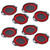 8pcs Folding Drain Basket Folding Design Ergonomic Odorless Durable Vegetable Washing Basket for Fruit Vegetable